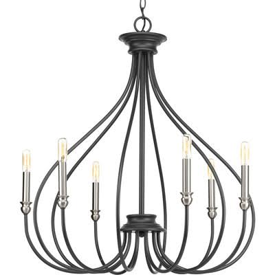 6-Light Candle-Style Chandelier C17385