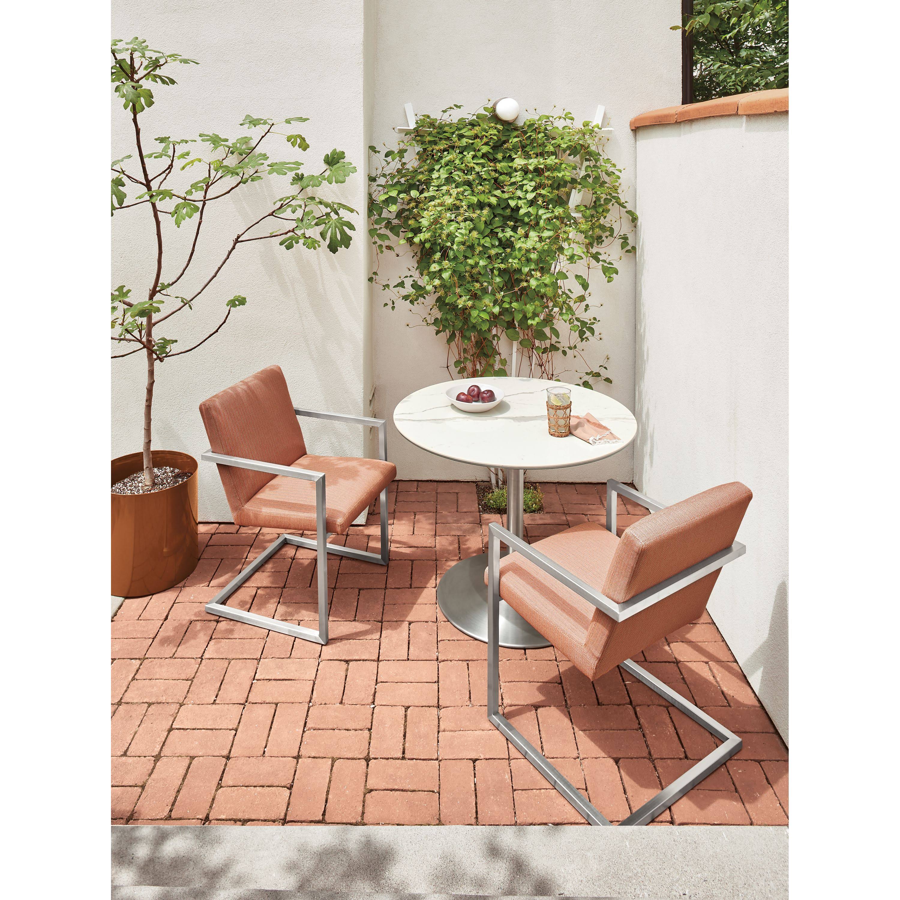 White Round Patio Table H53965
