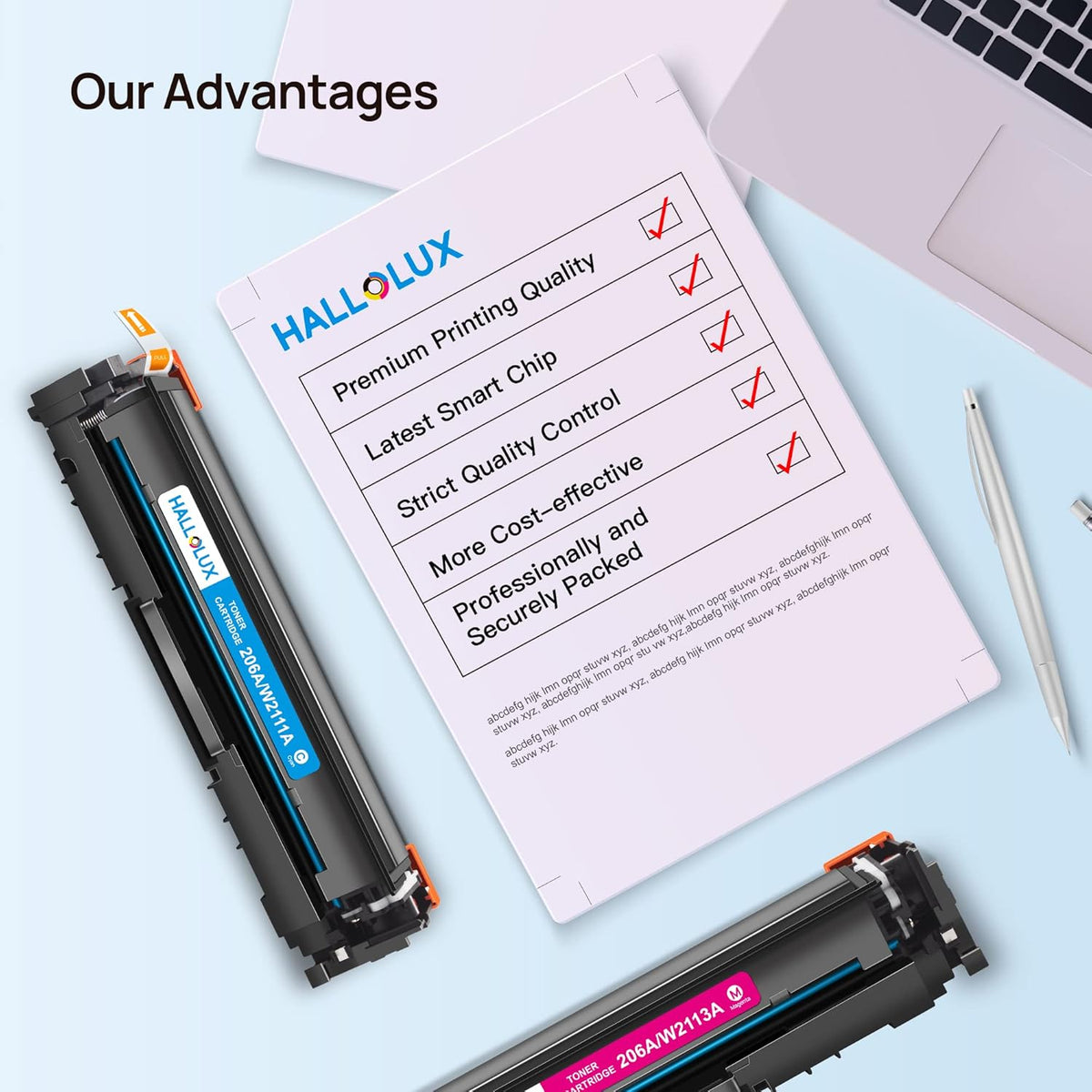 Compatible Toner Cartridge 4 Pack for HP 206A 206X W2110A W2110X N4967