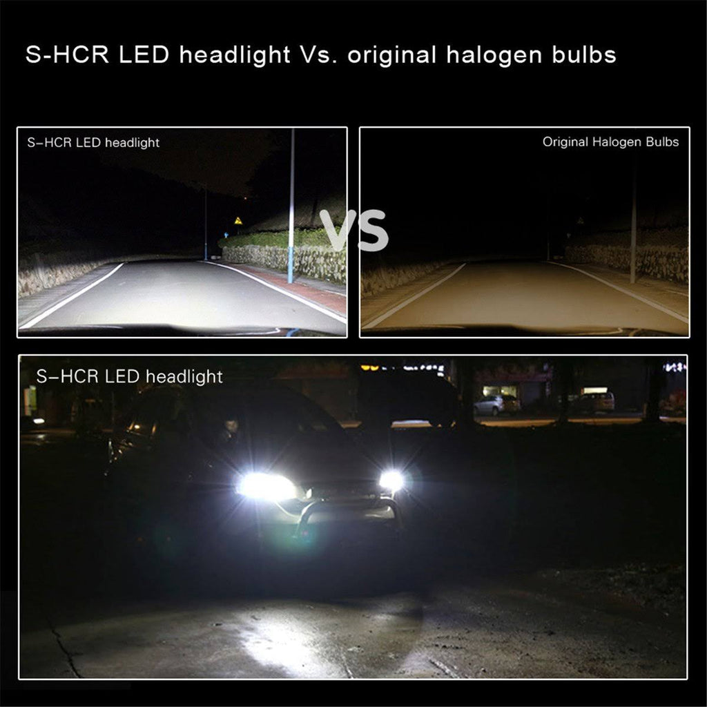 H8 H9 H11 LED Headlight Bulbs White Fog Lights DRL 3000K Amber Yellow N617350
