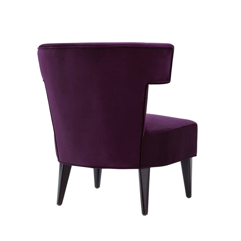 Grey Armless Velvet Accent Chair I20481