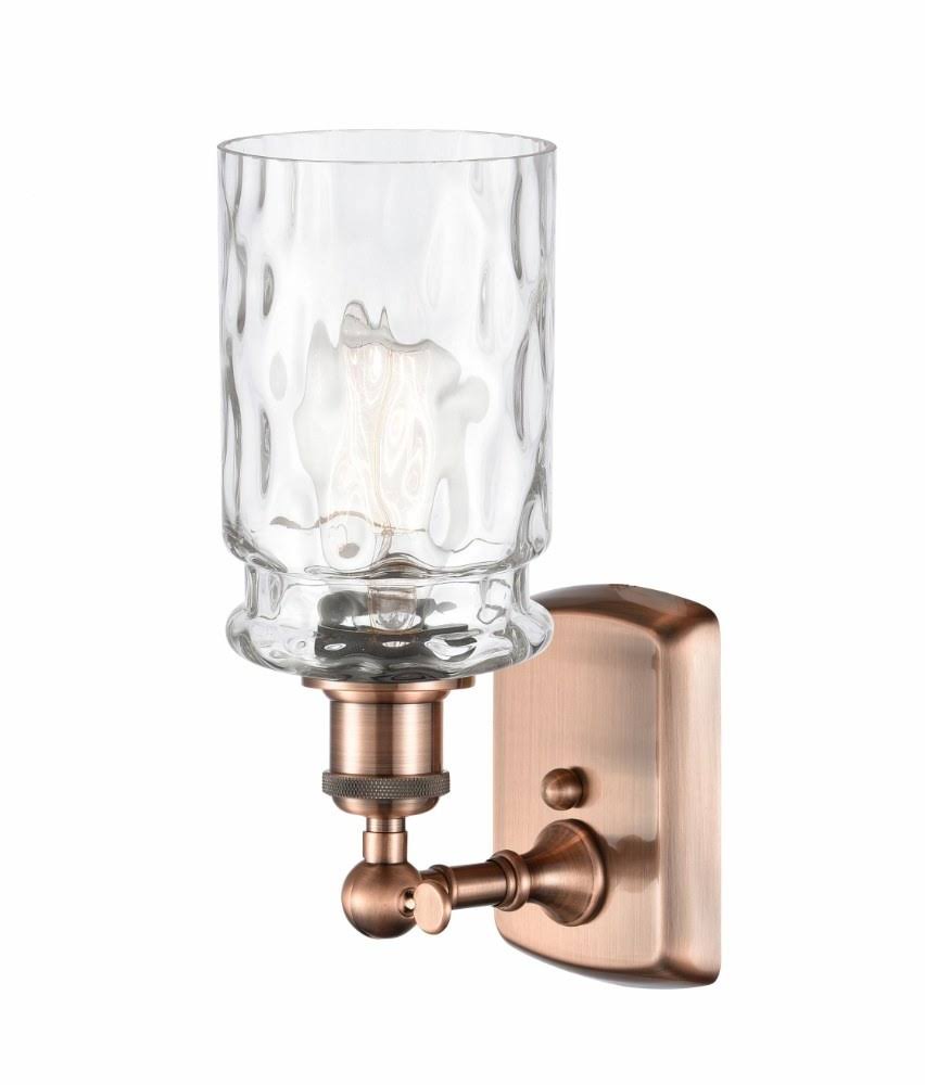 White and Polished Chrome 1 Light Sconce F5291