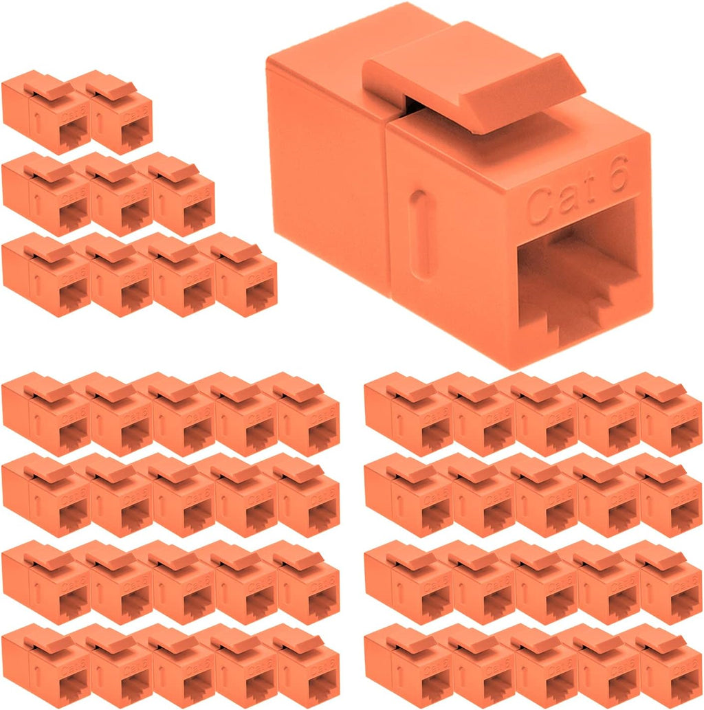 Cat.6 RJ45 Inline Coupler Female-Female 50-Pack D513