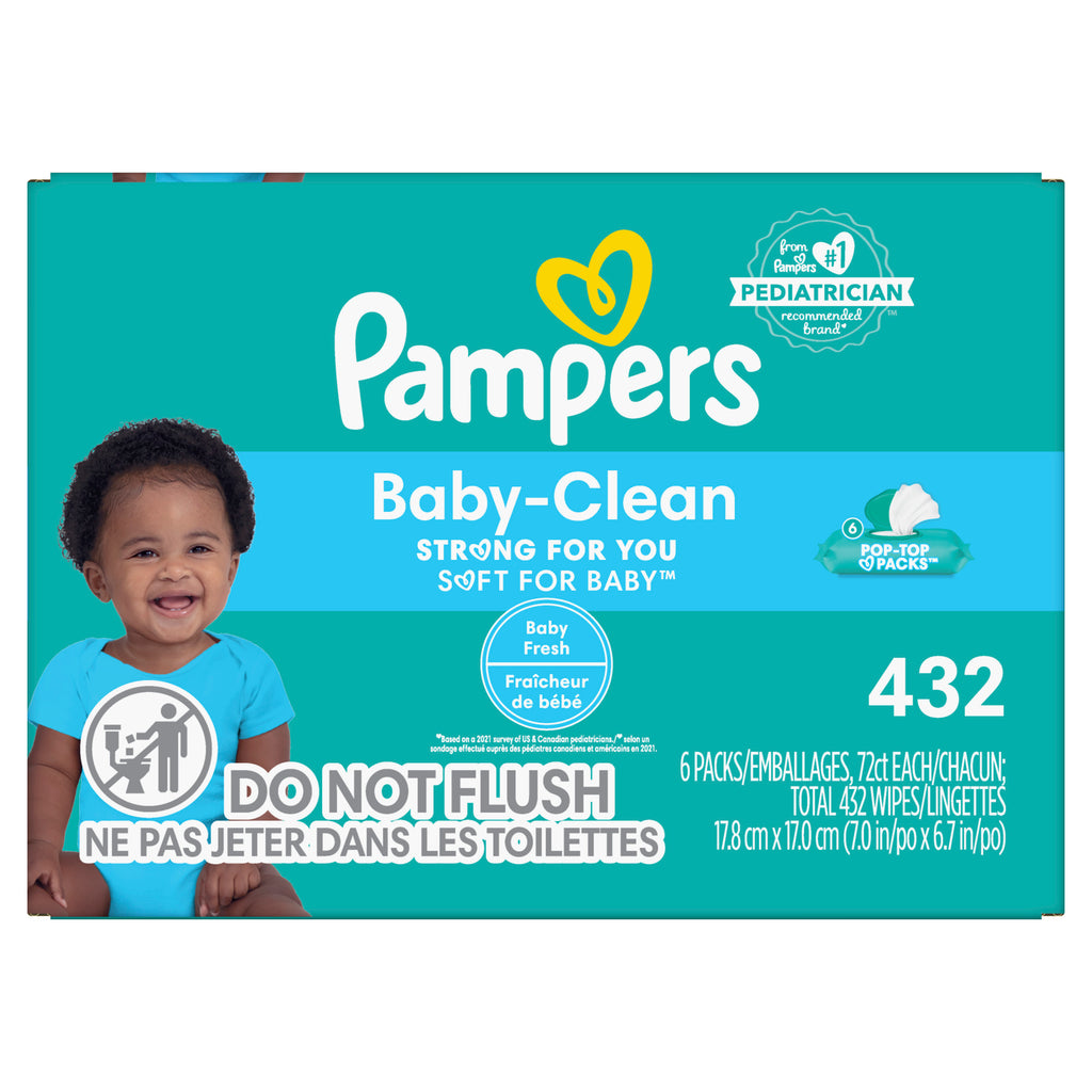 Baby Fresh Scented Pop-Top Wipes 432 Count F1928