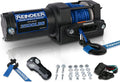 12V 3500 lb Electric Winch Kit Synthetic Rope with Hawse Fairlead Waterproof IP67 Wireless Remotes Z210542