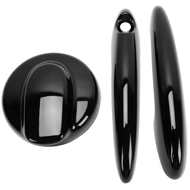 Black Gas Cap and Door Handle Cover for BMW MINI Cooper S Hatchback S513