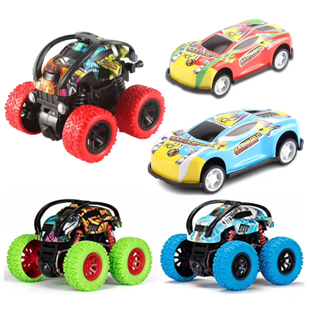 5 Pack Pull Back Cars for Kids Mini Vehicles Toy V4394