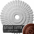Hand-Painted Antique Copper Ceiling Medallion D965
