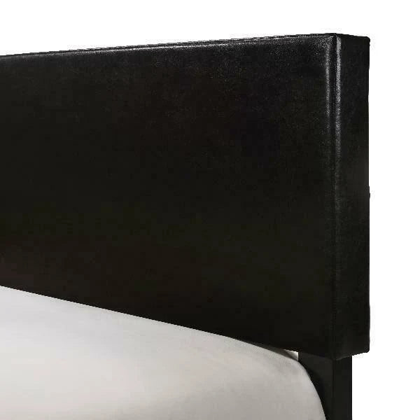 Black Faux Leather California King Bed J29322
