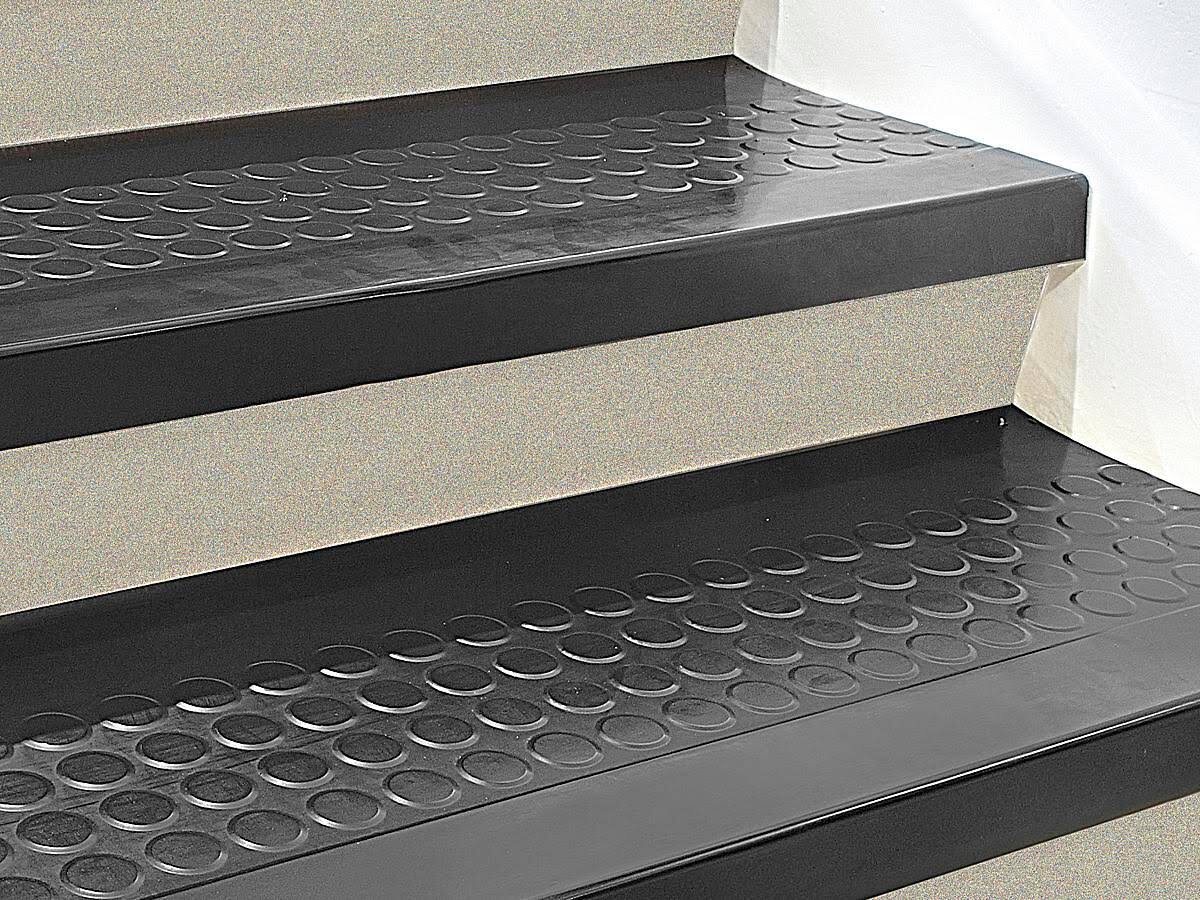Rubber Indoor Stair Treads, 48 x 12 T73171