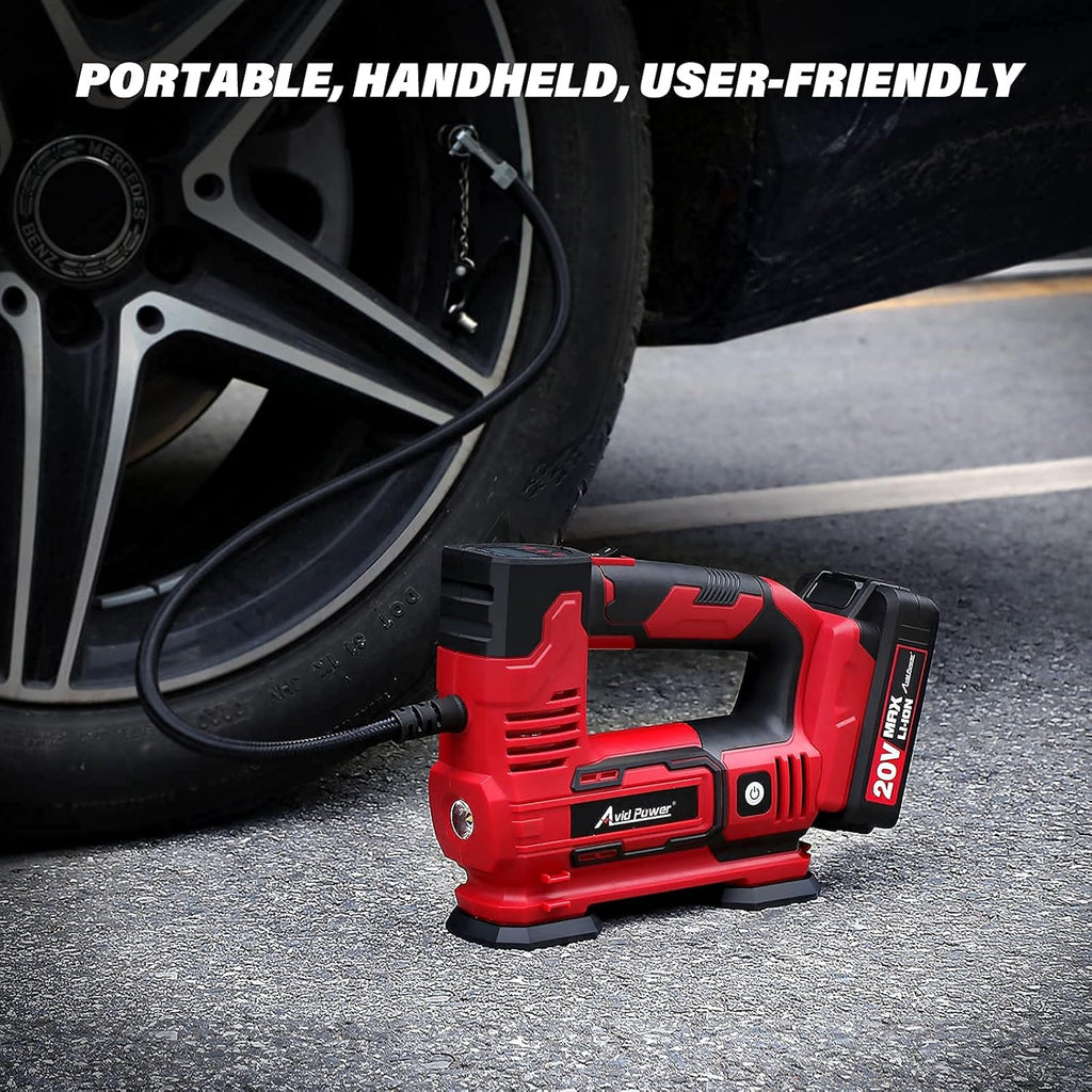 20V Cordless Tire Inflator with Digital Pressure Gauge T663913