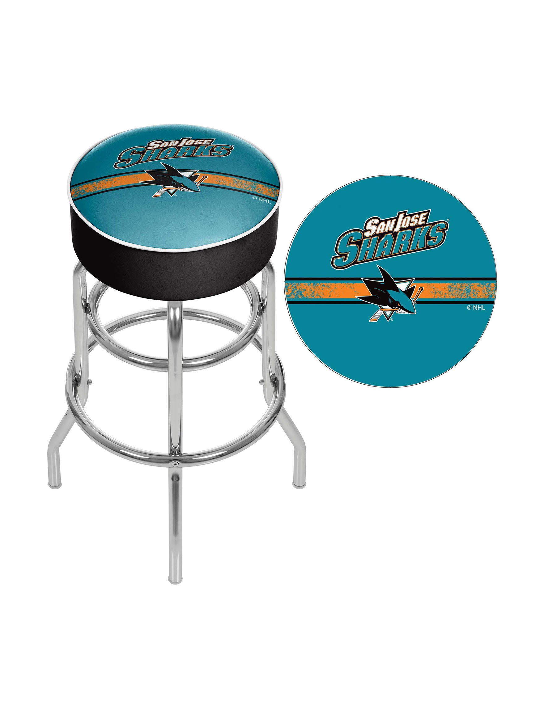 Chrome Bar Stool with Swivel F5742