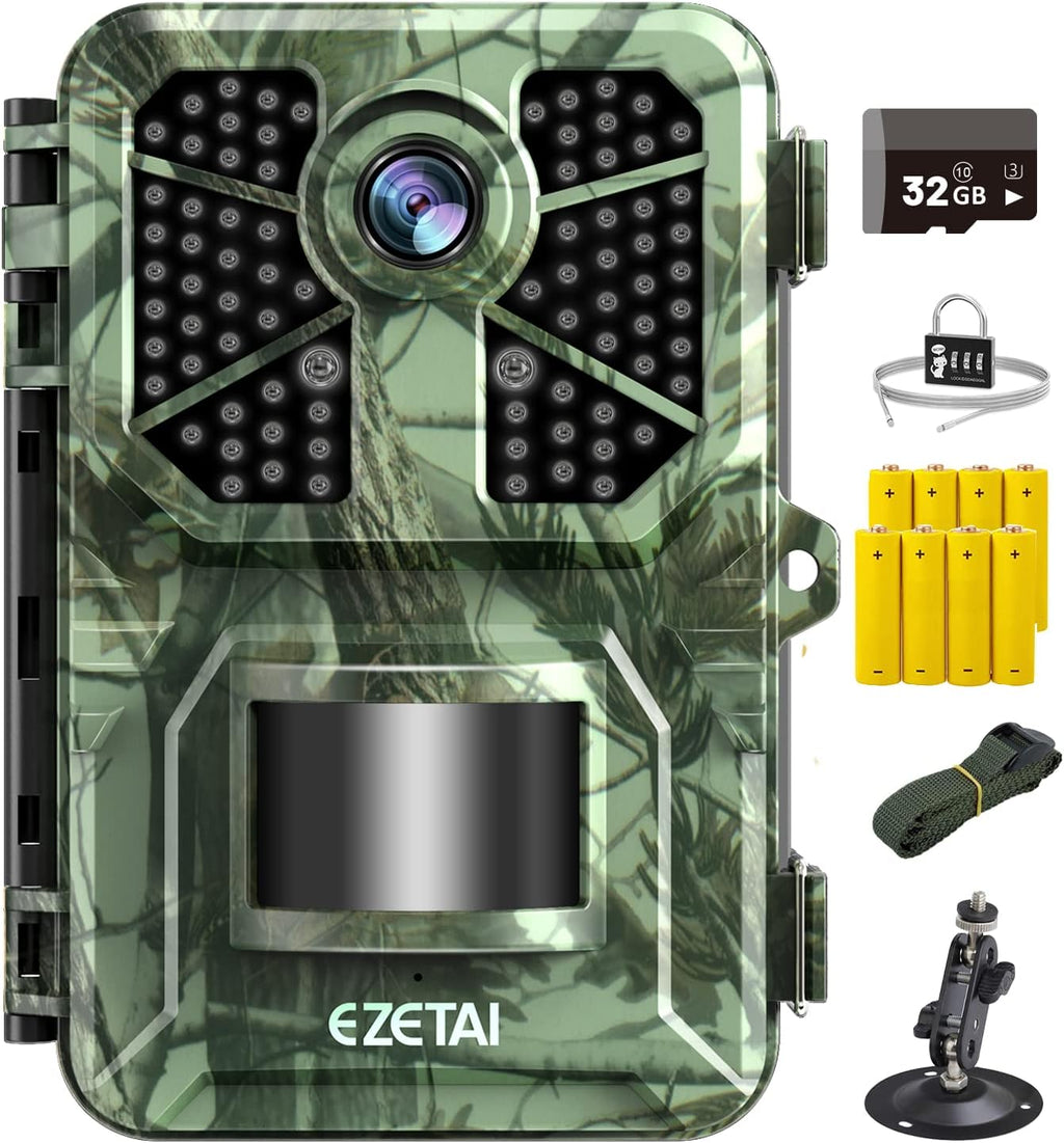 20MP 1520P/1080P Waterproof Trail Camera with Night Vision Motion Activated 2.4 LCD S131