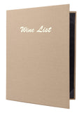 Tan Casebound Menu L4925