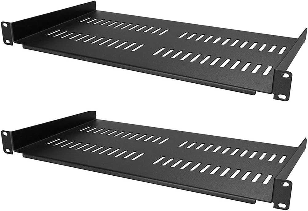 250mm 1U Heavy Duty Steel Sliding Shelf 2 Pack K41605