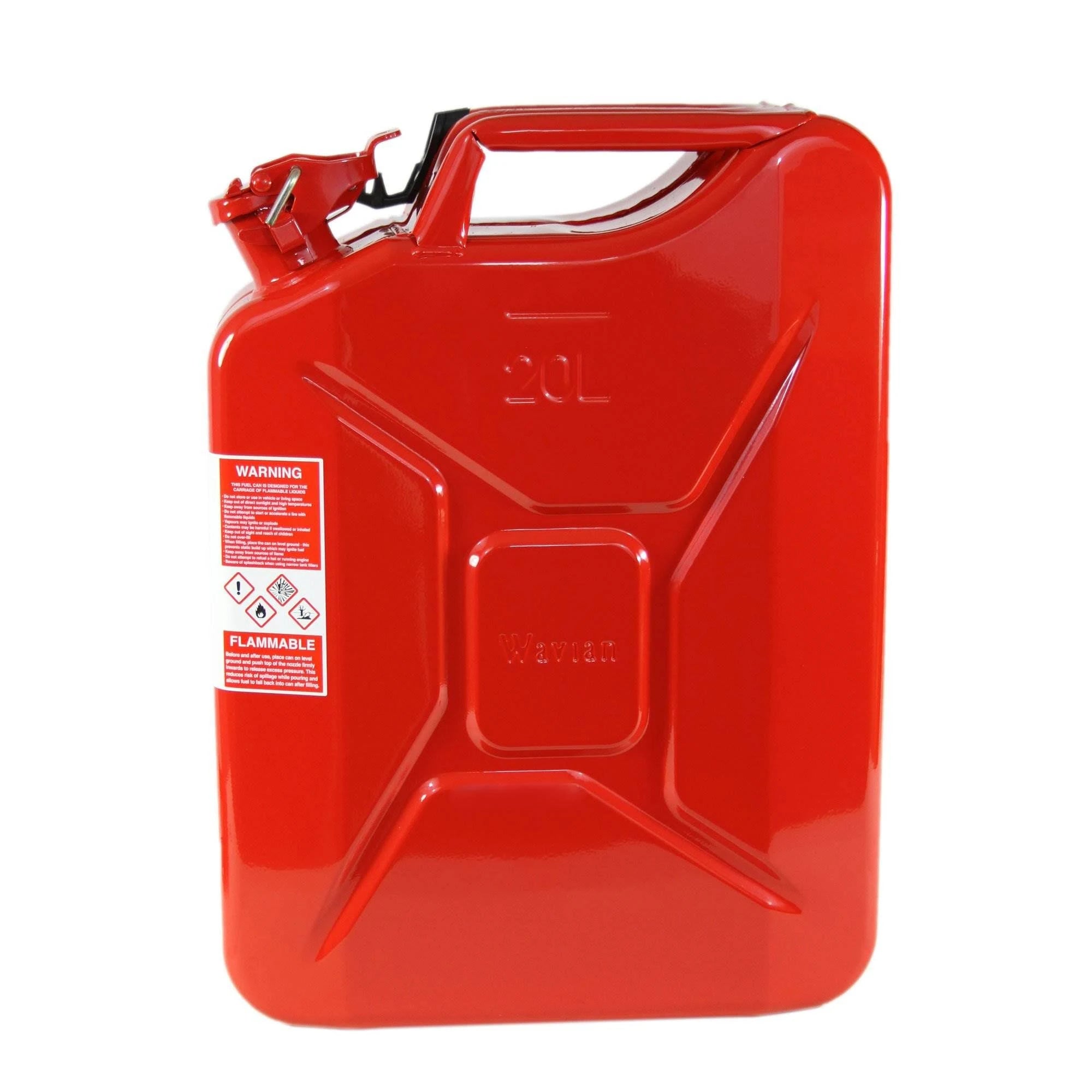 Red 5.3 Gallon 20 Liter Jerry Can with Spout Q3940