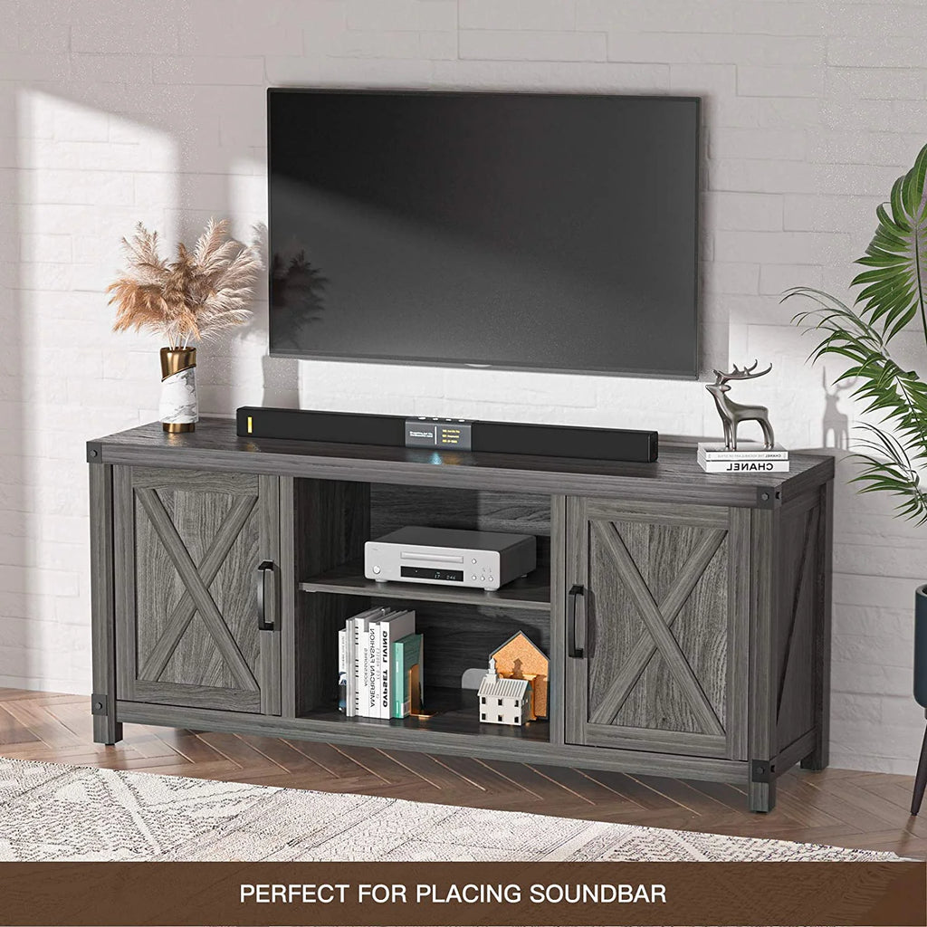 Farmhouse TV Stand with Storage F69104