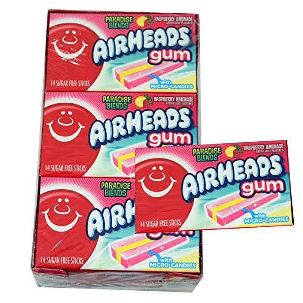 Sugar Free Gum Paradise Blend Raspberry Lemonade Flavor, 14 Stick Package, 12 Count Display Box U252440