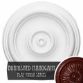 12x22OD x 1x22P Hand-Painted Brushed Mahogany Ceiling Medallion V3502