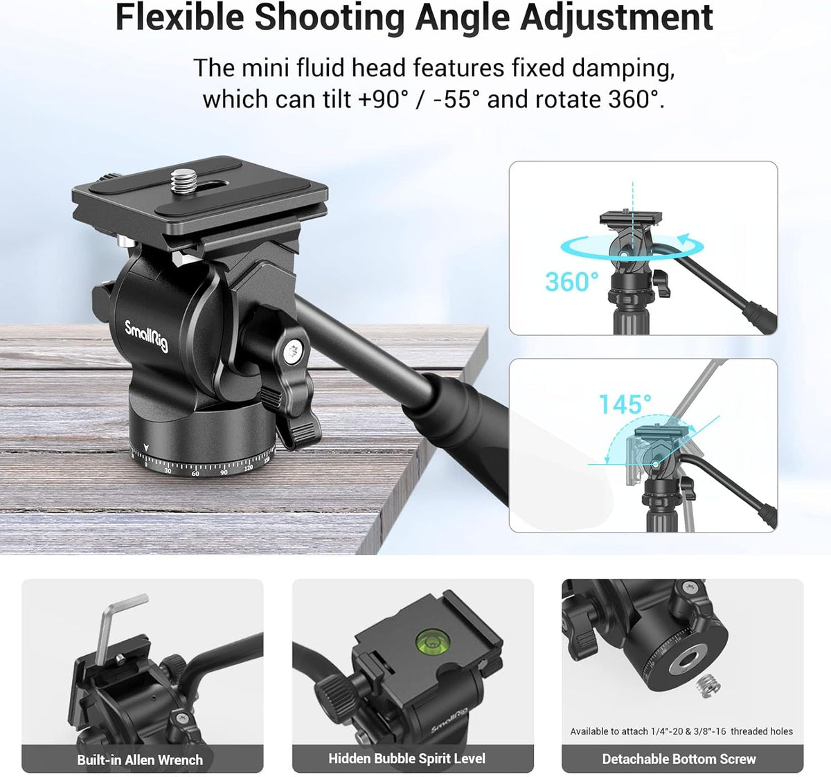 71" Aluminum Video Tripod with Fluid Head R627