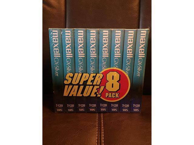 8 Pack VHS Cassette T-120 6 Hour R432