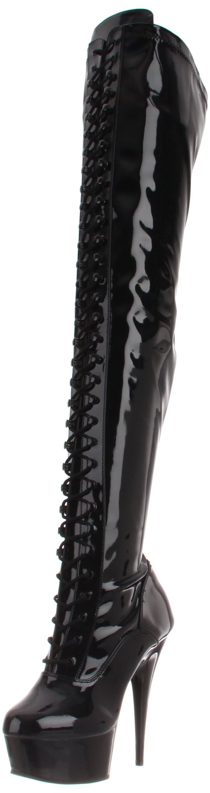 Black Str Patent Shoes C6793