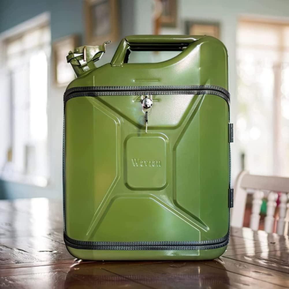 Army Green Jerry Can Mini Bar Set of 2 I4919