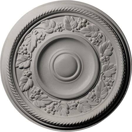 16 1/8x22OD x 3/4x22P Ceiling Medallion, Hand-Painted Pearl White Z545