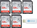 64GB SD Ultra Memory Card (5 Pack) UHS-I Class 10 with Combo Card Reader Pack of 2 X1347