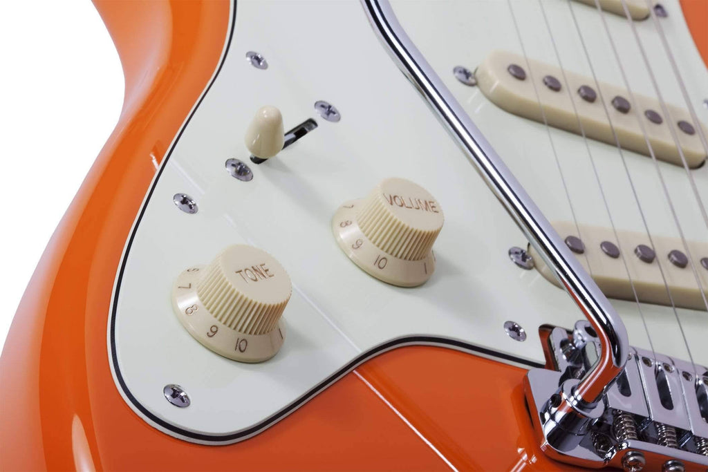 Atomic Orange Left-Handed Guitar I9558