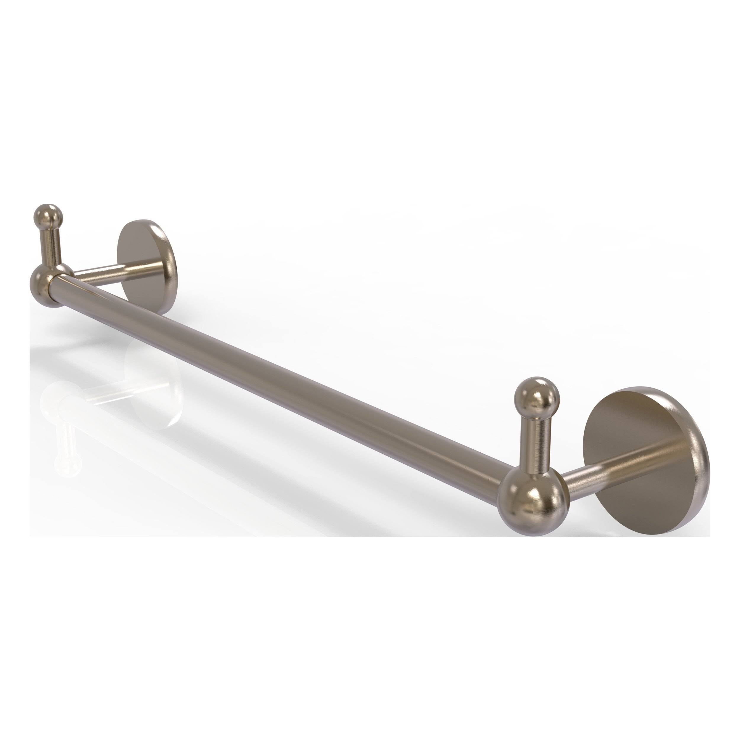 Antique Pewter 18 inch Towel Bar with Integrated Hooks A279
