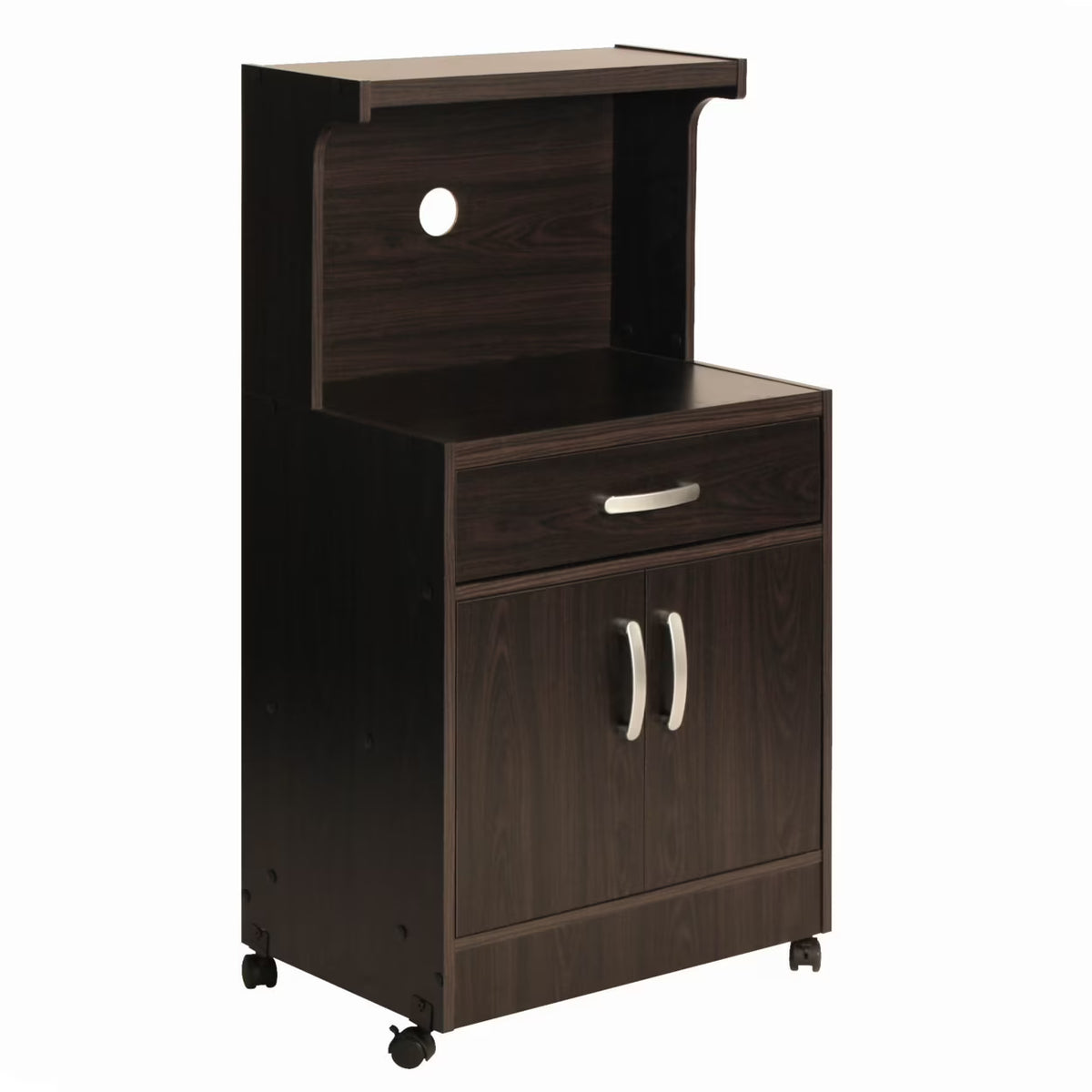 Tobacco Wooden Microwave Cart B5078