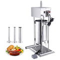 15L Electric Sausage Stuffer Vertical Stainless Steel Meat Filler with 4 Stuffing Tubes D925