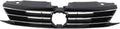 Textured Black Plastic Grille Assembly with Chrome Molding R942407