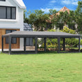 Party Tent with 8 Mesh Sidewalls Anthracite 29.5'x13.1' HDPE N462760
