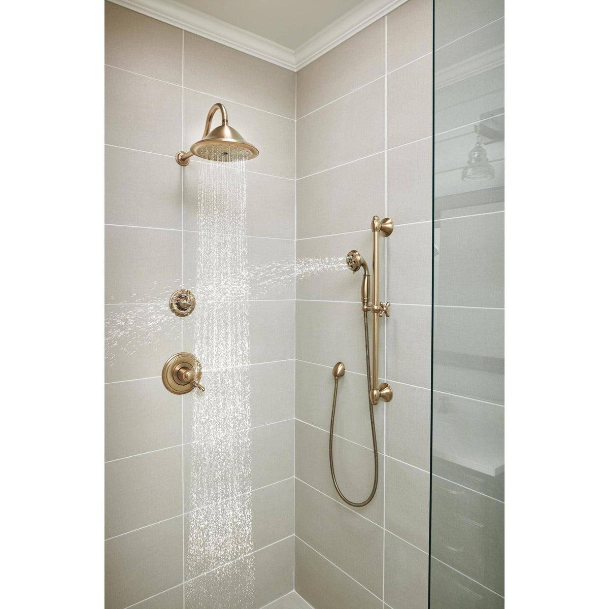 Champagne Bronze Shower Trim L377