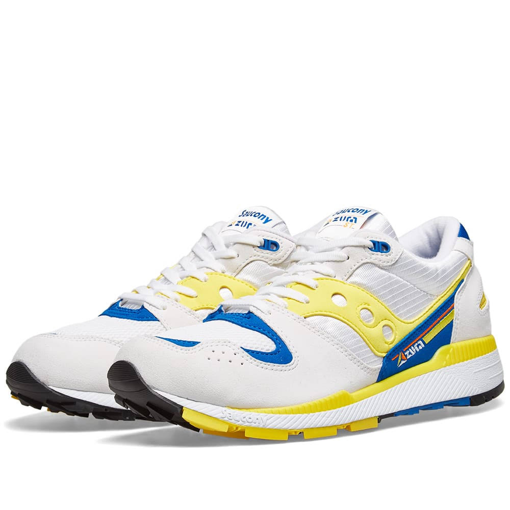 White, Yellow & Blue Saucony Shoes U782