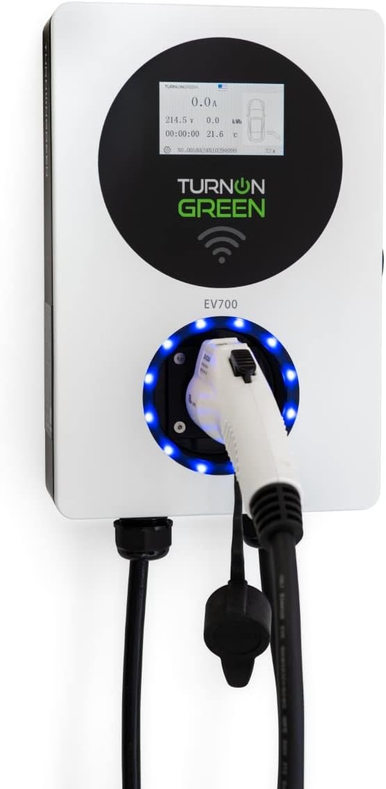 Level 2 Smart Electric Vehicle Charger with LCD Touchscreen F18092