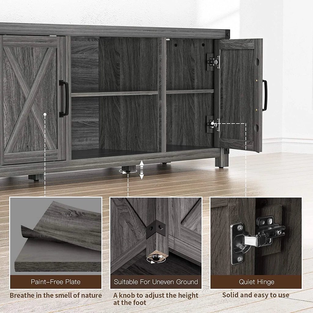 Farmhouse TV Stand with Storage F69104