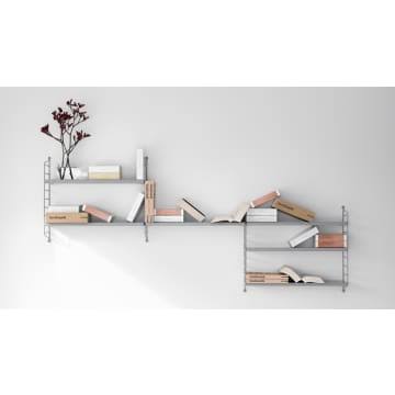 Grey Pocket Wall Shelf P622