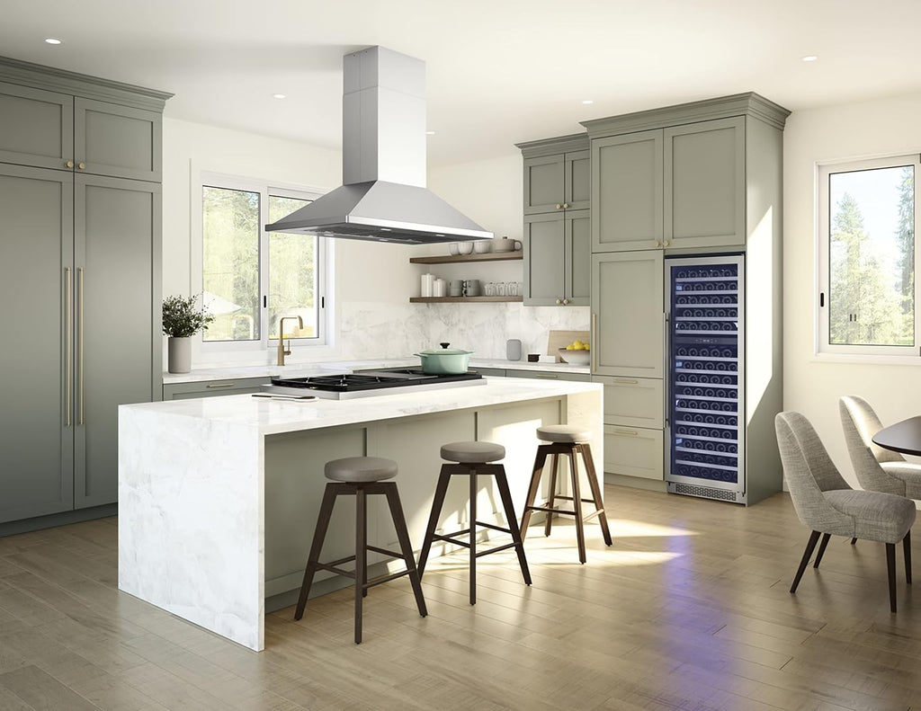 42 Inch Wide Island Range Hood Stainless Steel T992