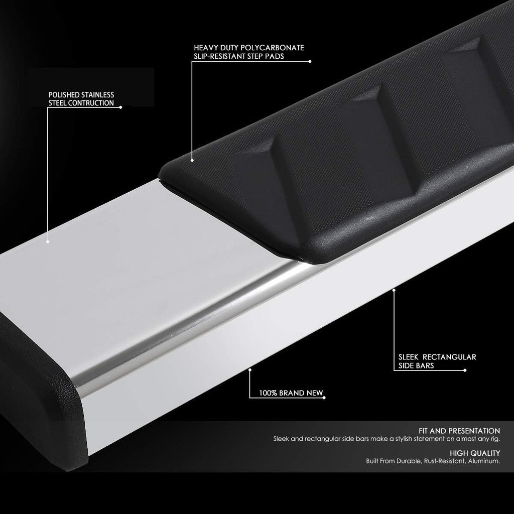 Polished Chrome Stainless Steel Side Step Nerf Bar Running Boards O504