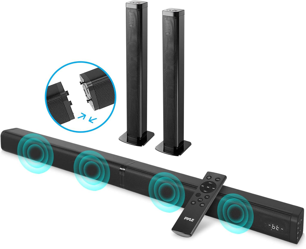 39" Bluetooth Soundbar Stereo Speaker with Optical, AUX, USB/TF Card Input R17561