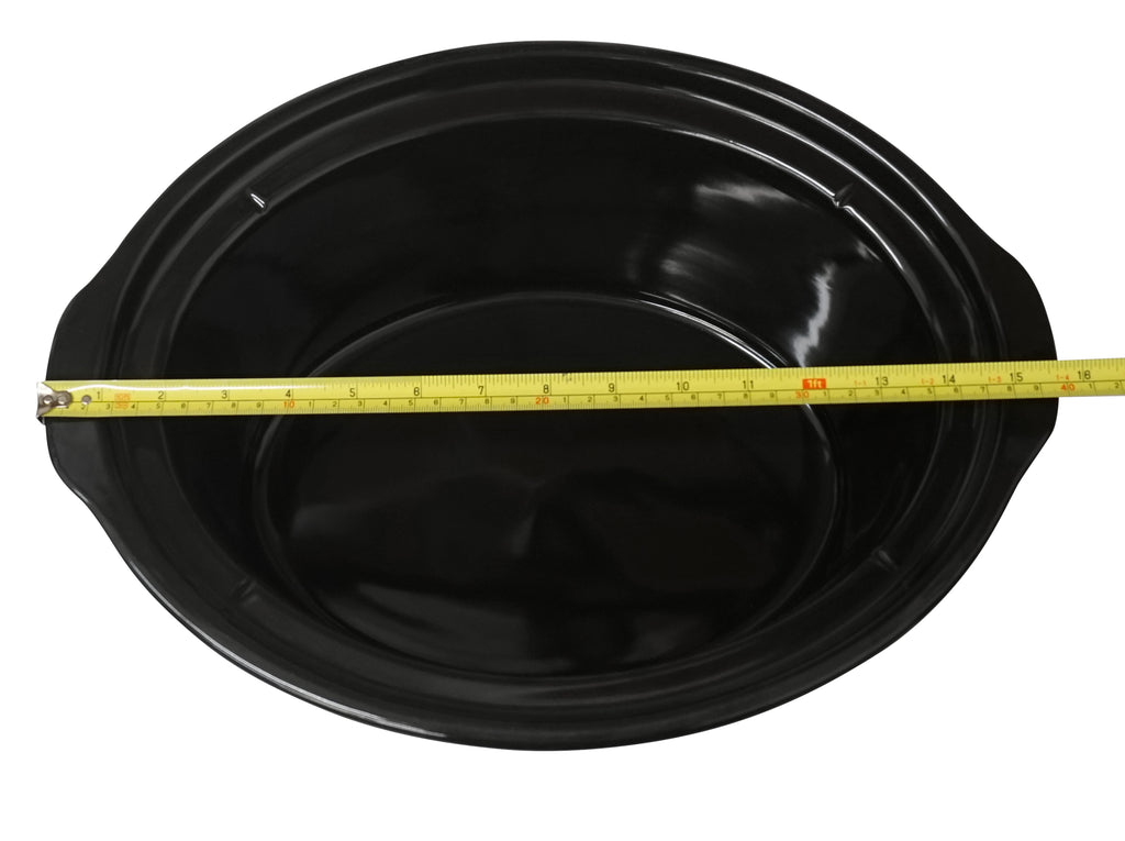 8 Qt Black Stoneware Slow Cooker Insert M558390