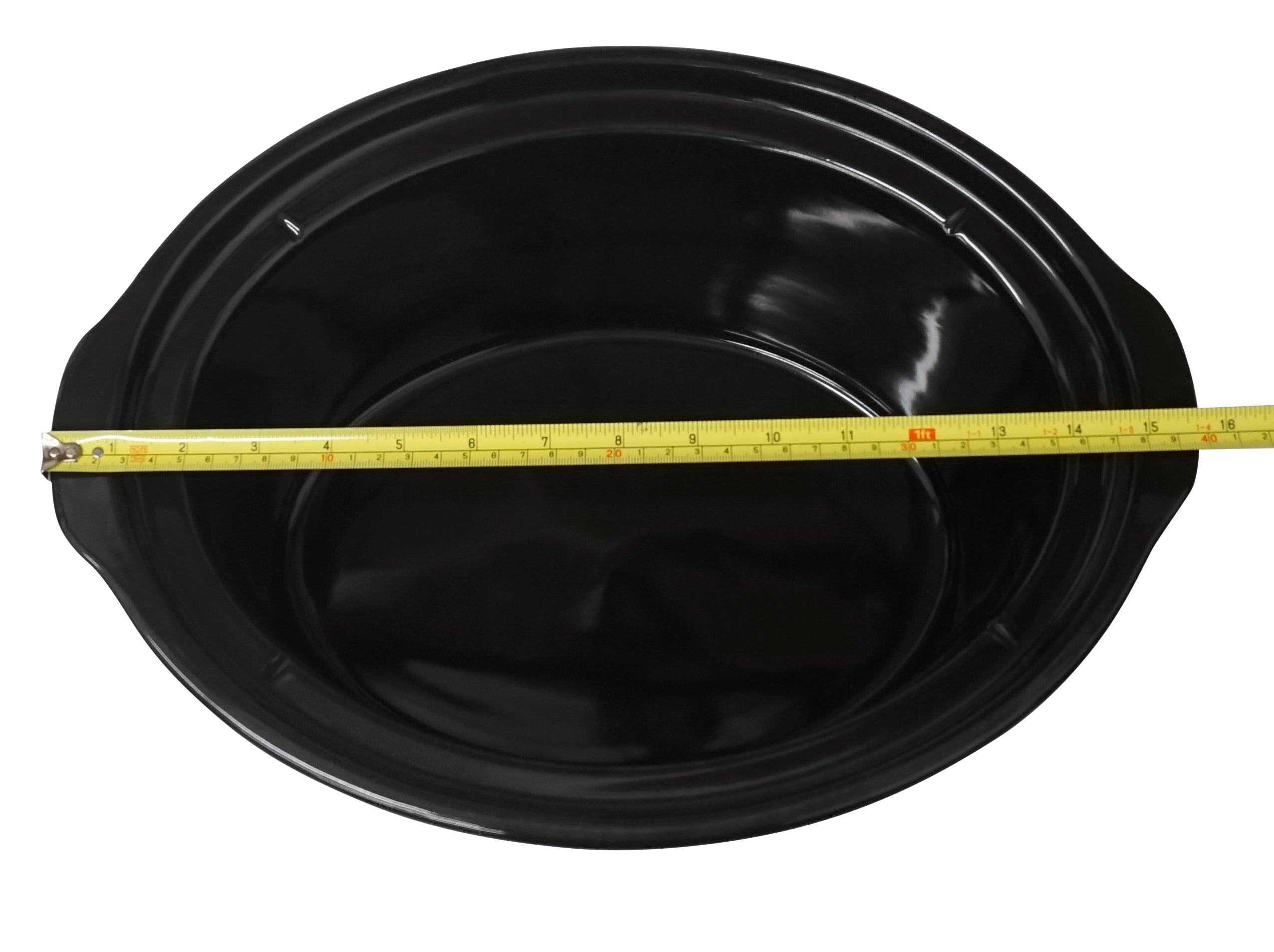 8 Qt Black Stoneware Slow Cooker Insert M558390