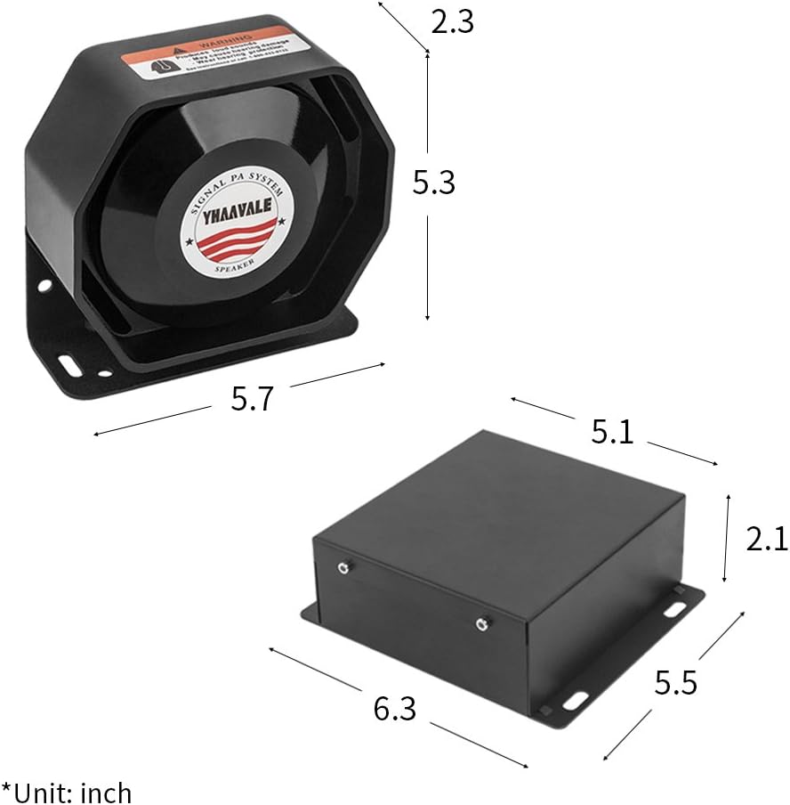 DC12V 100W Multi-Tones Wired Control with Mic Loudspeaker Emergency Electronic PA System K232715