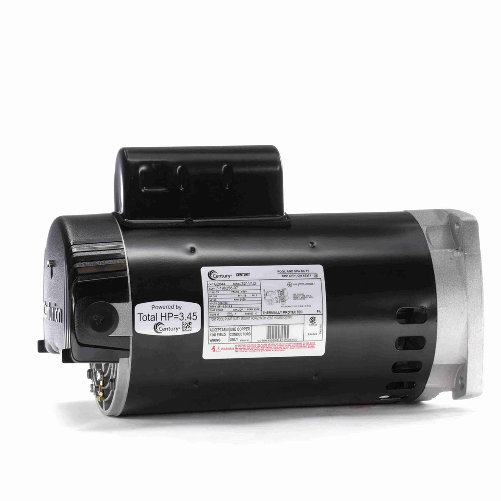 Square Flange Motor 3HP 208-230V ODP Q397