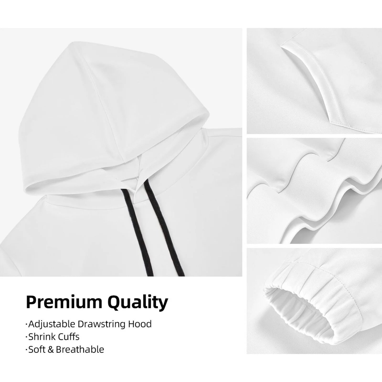 3D Print Hooded Sweatshirt U592