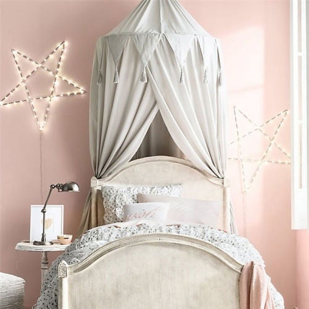 Cotton Round Dome Baby Bed Canopy Mosquito Net J6545