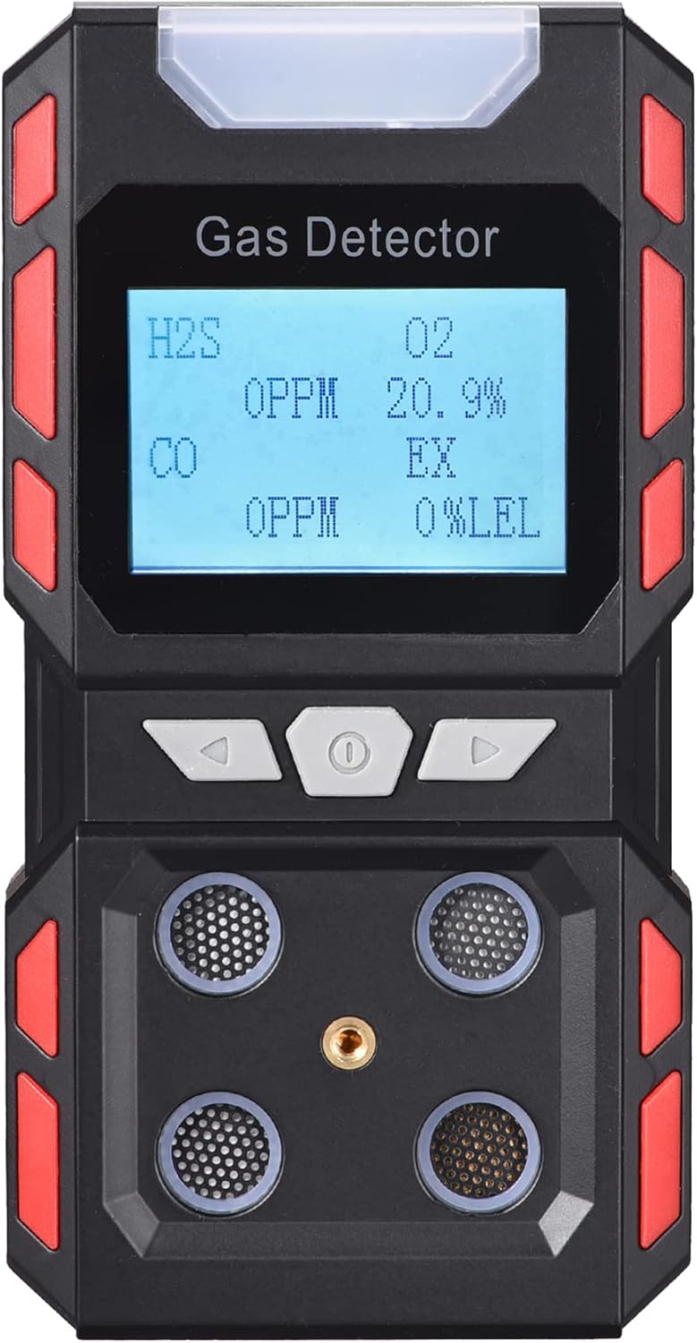 Portable 4 Gas Detector with Large Digital LCD Display K66231